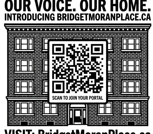BridgetMoranPlace.ca - 1st Official Announcement